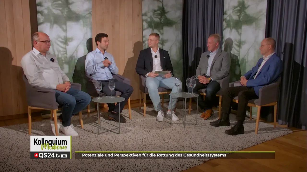 Expertenrunde zur Rettung des Gesundheitssystems mit Dr. Simon Feldhaus, Dr. Manuel Burzler, Prof. Dr. Alexander Rondeck und Dr. Henning Sartor 6 Kombination aus Videoangeboten und persönlicher Betreuung als Modell