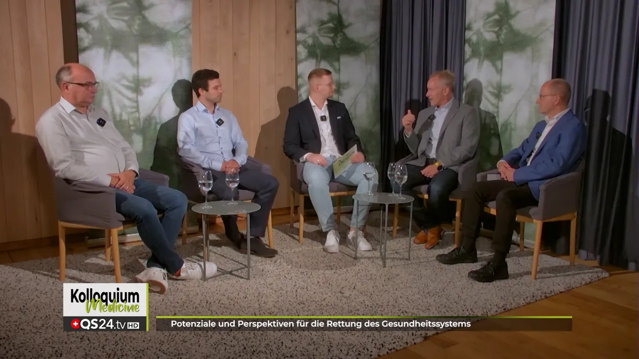 Expertenrunde zur Rettung des Gesundheitssystems mit Dr. Simon Feldhaus, Dr. Manuel Burzler, Prof. Dr. Alexander Rondeck und Dr. Henning Sartor 3 Dr. Alexander Rondeck betont die Bedeutung von Zeit für Patientengespräche